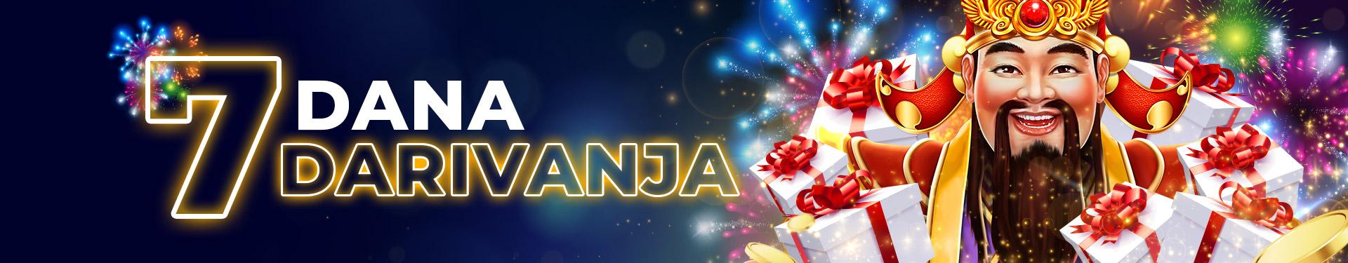 Sedam dana darivanja Admiral online casino