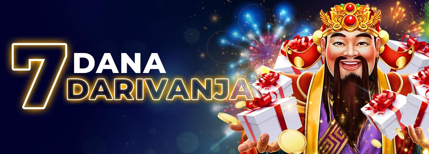 Sedam dana darivanja Admiral online casino