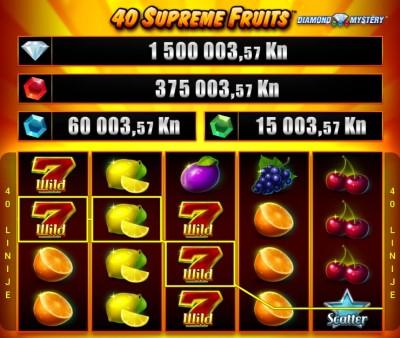Admiral nova igra 40 Supreme Fruits™ GreenTube Novomatic