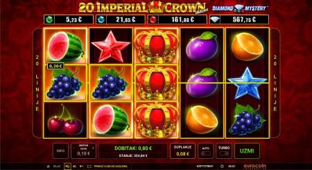20 Imperial Crown™ deluxe GreenTube Novomatic