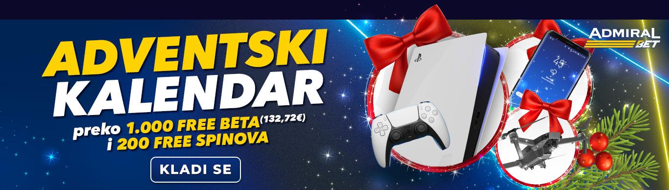 Admiral Bet Adventski kalendar