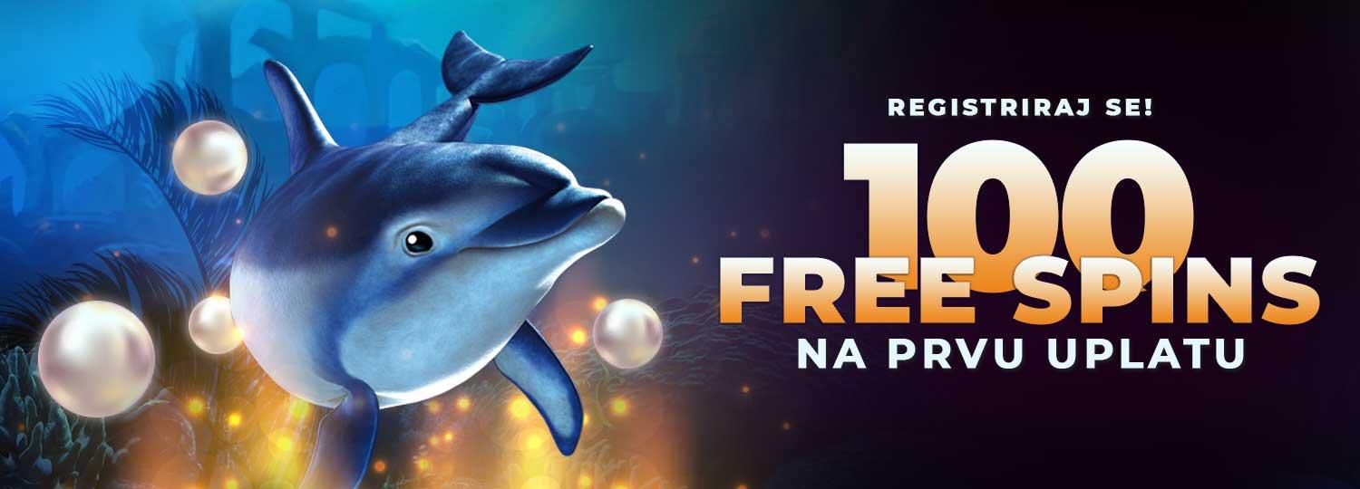 Admiral 100 besplatnih vrtnji na prvu uplatu