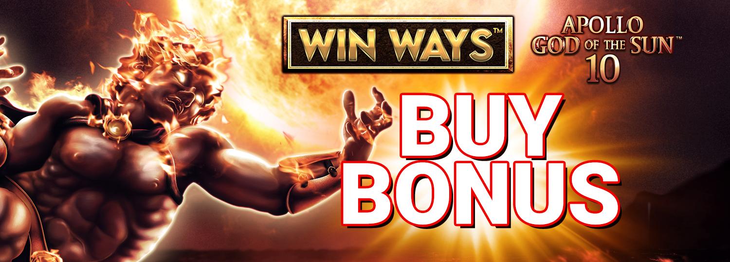 Apollo God Of The Sun™ 10: Win Ways™ Buy Bonus Novomatic