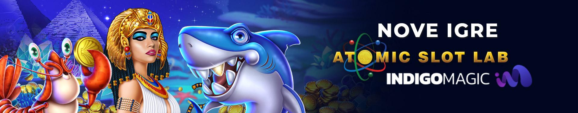 Novi brendovi: Atomic Slot Lab, Indigo Magic
