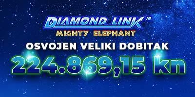 Osvojen Grand Jackpot u Diamond Link: Mighty Elephant