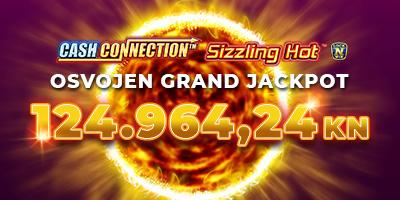 Osvojen Grand Jackpot u Cash Connection™ - Sizzling Hot™