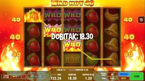 Admiral nova igra Wild Hot 40 Fazi