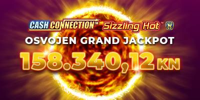 Osvojen Grand Jackpot u Cash Connection™ - Sizzling Hot™