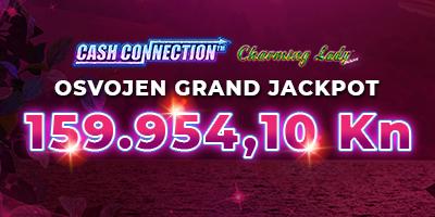 Osvojen Grand Jackpot u Cash Connection™ - Charming Lady™