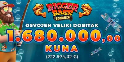 Bigger Bass Bonanza veliki dobitak