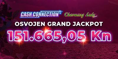 Osvojen Grand Jackpot u Cash Connection™ - Charming Lady™