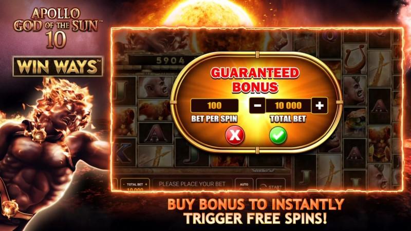 Apollo God Of The Sun™ 10: Win Ways™ Buy Bonus Novomatic