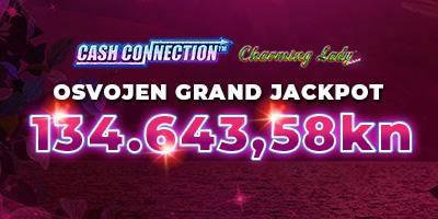 Osvojen Grand Jackpot u Cash Connection™ - Charming Lady™