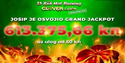 Admiral Online Casino 25 Red Hot Burning Clover Link™ [Hi Roller]