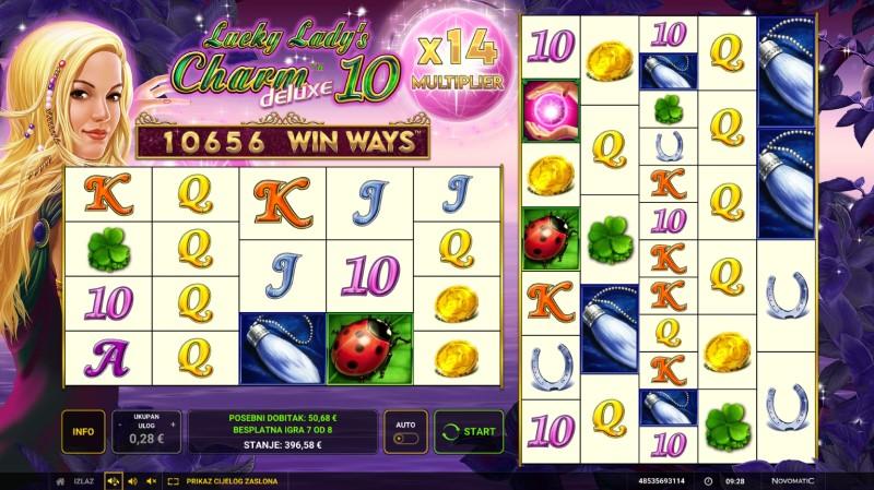 Lucky Lady’s Charm™ deluxe 10 Win Ways™ Ante Bet buy bonus GreenTube Novomatic