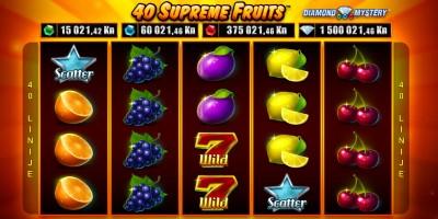 Admiral nova igra 40 Supreme Fruits™ GreenTube Novomatic