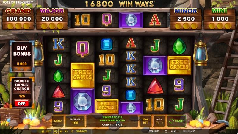 Pots of Treasure™: Win Ways™ GreenTube Novomatic