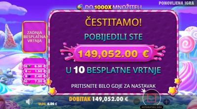 Sweet Bonanza 1000 veliki dobitak