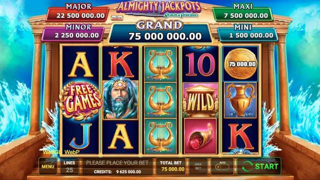 Admiral Online casino nova igra ALMIGHTY JACKPOTS – Realm of Poseidon™ Greentube Novomatic