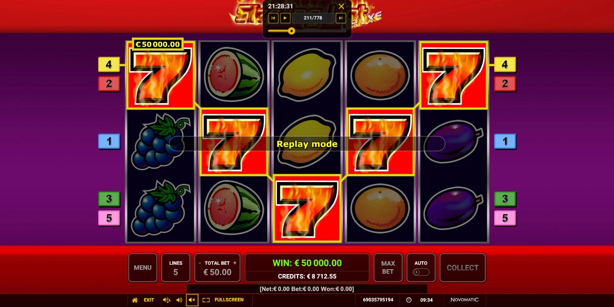 Sizzling Hot Deluxe Big Win