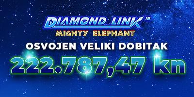 Osvojen Grand Jackpot u Diamond Link: Mighty Elephant