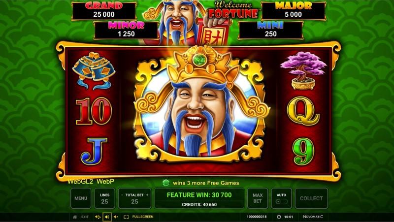 Welcome Fortune™ GreenTube Novomatic