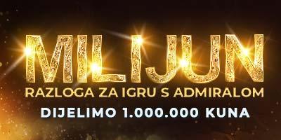 Milijun razloga za igru s Admiralom